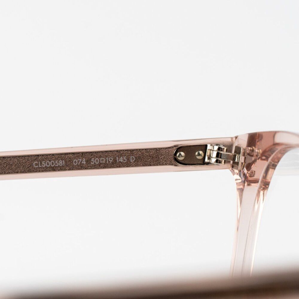 Celine THIN Women Eyeglasses Shiny Rose Demo Square CL50058I 074 BRAND NEW - Picture 6 of 9